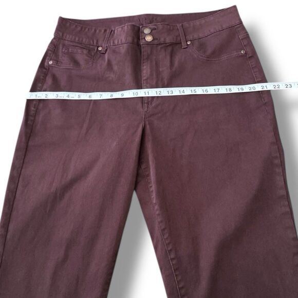 Maurices Maroon Chino Pants Casual Comfort Stretch Plus Woman’s Size 18w Long - Picture 4 of 12